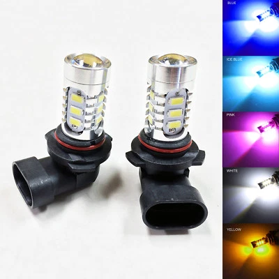 A1 2x 15W High Power HB3 9005 LED Bulbs SMD 5730 Daytime Light Projector Lens - Image 1 of 4