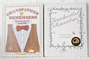 BOOK - GRANDFATHER REMEBERS & GRANDMOTHER REMEMBERS, BOTH NIP, FAMILY HEIRLOOM - Imagen 1 de 2