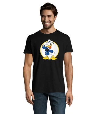 Donald Duck Ente Herren Shirt Stylisches Matrosen Mickey T-Shirt Fun Fan Motiv - Bild 1 von 3