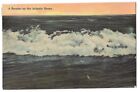 BREAKER on the ATLANTIC OCEAN City Waves Water NJ Postcard New Jersey DB 1913