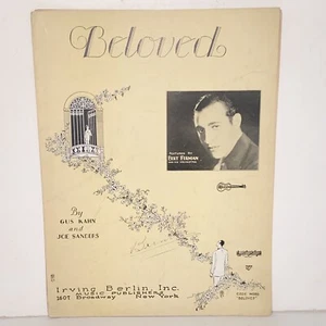 Vintage 1928 Beloved Sheet Music Bert Firman Cover Photo - Picture 1 of 12
