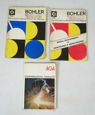 3x Bohler Aga Electric Arc Gas Welding Catalogues And Guides Acceptable/G 1970s  • 20£