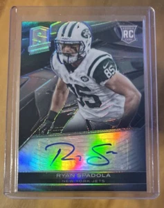2013 Panini Spectra Silver Prizm Rookie Autographs #187 Ryan Spadola /299 Jets - Picture 1 of 2
