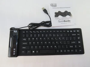 Adesso AKB-212UB Antimicrobial Waterproof Flex Keyboard (Mini Size) Mini USB - Picture 1 of 4