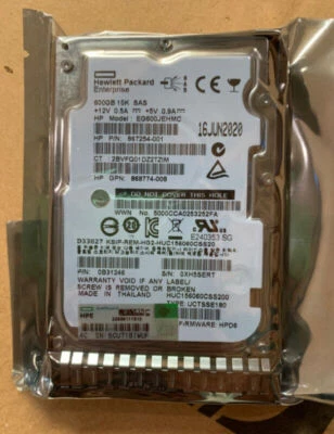 For HPE 870757-B21 600GB 15K 12Gb/s SFF 2.5" SAS SC HDD HARD DRIVE 870794-001 - Bild 1 von 4
