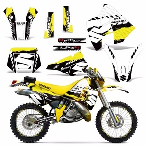 Kit de calcomanías gráficas Suzuki RMX 250 RMX250 pegatina bicicleta de tierra + NP + llantas 89-98 WR - Imagen 1 de 3