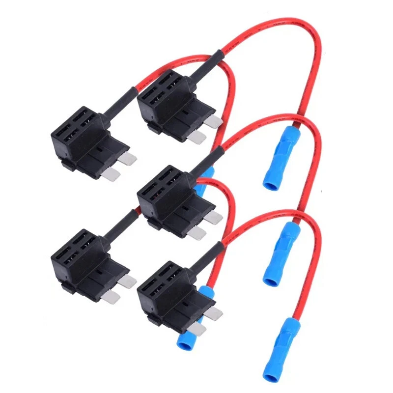 5PCS Standard Fuse Tap Dual Circuit Adapter 16 AWG Wire 12V 24V ATC/ATO Blade - Image 1 of 4