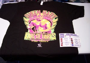 Camiseta exclusiva de Owen Hart "King of Harts" XL de abril de 2023 de Pro Wrestling Crate - Imagen 1 de 1
