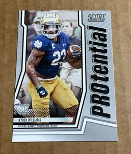 2022 Panini Score # P-KYW Kyren Williams Rookie Protential Notre Dame - Picture 1 of 2