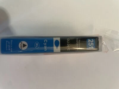 Cyan Inkjet Cartridges for CLI-251XL Canon MX722 MG7120 MX922 MX920 MG6620 New - Image 1 of 4