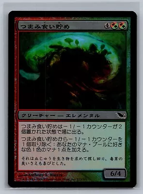 Magic The Gathering JAPANESE Shadowmoor Morselhoarder #212/301 Foil MTG TCG CCG - Image 1 of 2