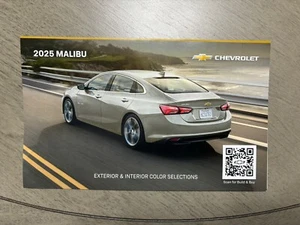 2025 Chevy Malibu 4-seitige Farbauswahlanleitung Original Chevy Prospekt - Bild 1 von 1