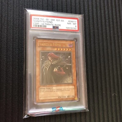 Yugioh! Vanity's Fiend CDIP-EN017 Ultimate Rare 1st Edition PSA Graded MINT 9 #2 - Image 1 of 2