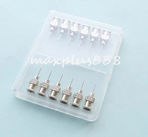 12 un. Puntas de aguja dispensadora de acero inoxidable contundente 1/4" 23Ga - Imagen 1 de 2