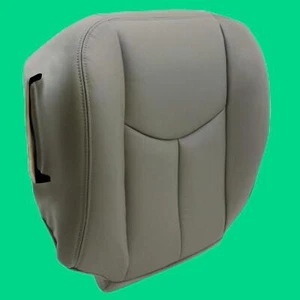 For 2003 04 05 06 Chevy Tahoe Suburban Driver Bottom Leather Seat Cover Gray 922 - Picture 1 of 13