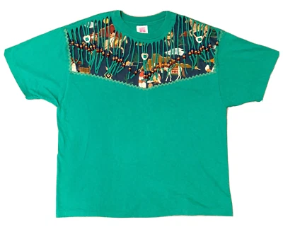 Vintage 90s Southwestern Native American Style Horse Girl Shirt - USA Made - XL - Image 1 of 4