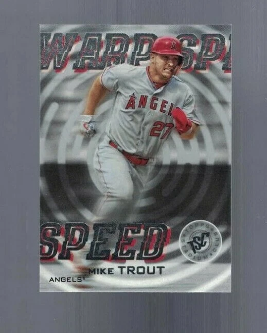  Stadium Club 2019  Mike Trout Warp Speed #WS-9 Angels - Image 1 of 1