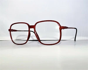 TRUE VINTAGE DEADSTOCK BELLE QUALITE ELAN RED EYEGLASS FRAMES NOS KOREA 56&58mm - Picture 1 of 6