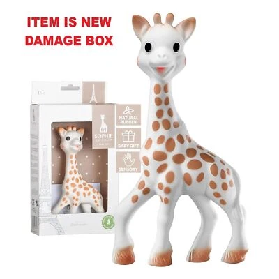 Sophie The Giraffe La Baby Natural Rubber Teether Pacifier Squeaker Vulli Opened - Image 1 of 4