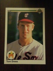 1990 Upper Deck #3 Tom Drees, Chicago White Sox RC 