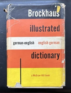 Vintage 1965 Brockhaus Illustrated German-English / English German Dictionary - Picture 1 of 9