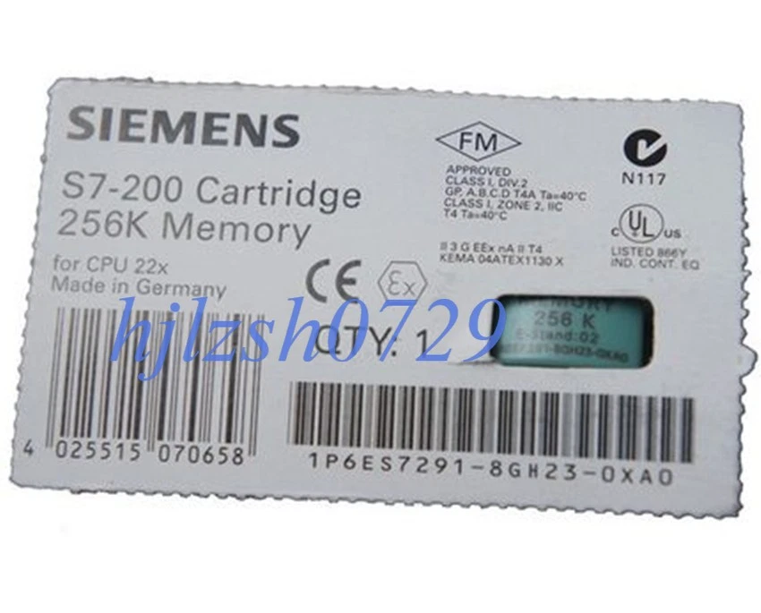 1PC Siemens S7-200 Cartridge 64k Memory 6ES7291-8GF23-0XA0 NEW - Image 1 of 1