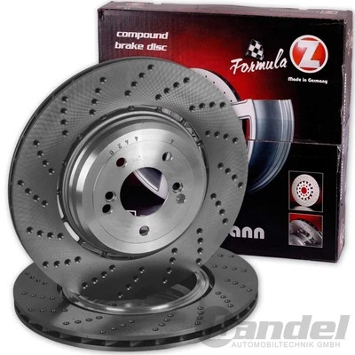 2x DISCOS DE FRENO TRASEROS Zimmermann adecuados para BMW Serie 5 E60 E61 M5 Serie 6 E63 E64 M6 - Imagen 1 de 3