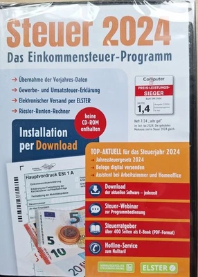 Steuer 2024 Einkommenssteuer- Programm Aldi Download  - Bild 1 von 2