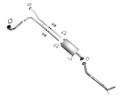 Sistema de escape silenciador para Nissan Titan 07-15 estándar 139,8 pulgadas distancia entre ejes Foto 1 de 4