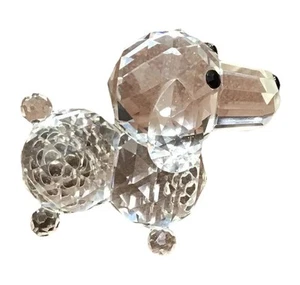 Figura miniatura ArtZ cristalina facetada perro cachorro ojo negro - Imagen 1 de 11