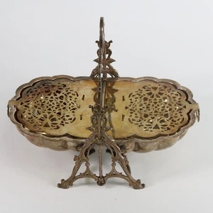 English Silver Plate Clam Shell Biscuit Box - Picture 1 of 8