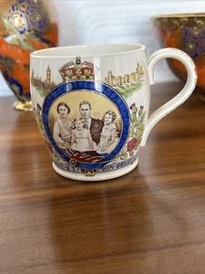 Unusual Spode 1937 Coronation Mug With Marcus Adams Portrait - Picture 1 of 6