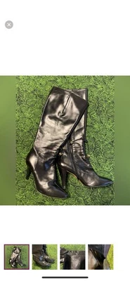 Botas italianas de cuero Lulu Guinness usadas en excelente estado. Foto 1 de 4