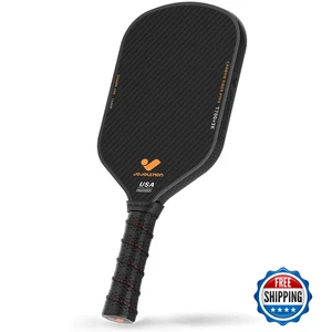 JOJOLEMON Pickleball Paddel, Rohkohlefaser, 16 mm Power Polymer Kern, Spin & C - Bild 1 von 7