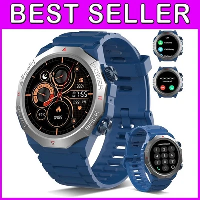 Men's Fitness Watch, 1.39"HD Display, 110+ Sport Modes, Blue - Image 1 of 4