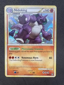 Pokemon Karte Nidoking 6/102 Cracked Ice Holo HGSS Triumphierend NM  - Bild 1 von 2