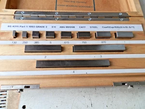 Set of imperial slip gauges - Picture 1 of 5