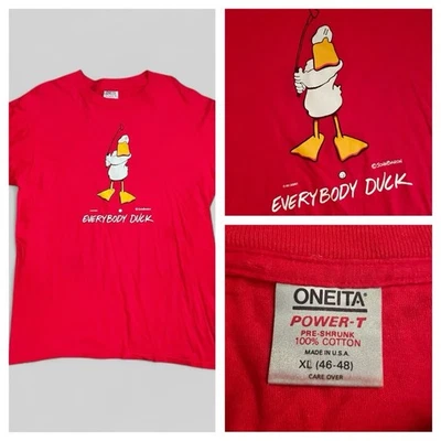 Camiseta De Colección John Baron Duck Divertida Novedad Golf Dibujos Animados Puntada Única Para Hombre L EE. UU. Foto 1 de 4