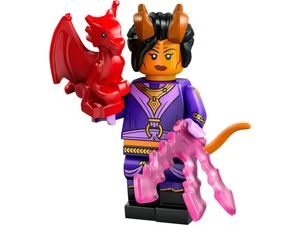LEGO Dungeons and Dragons 71047 - Tiefling Sorcerer Minifigur mit rotem Drachen - Bild 1 von 1