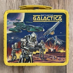 VINTAGE!! 1978 BATTLESTAR GALACTICA Metal Lunchbox 🌟 NICE CONDITION! LOOK 👀 - Picture 1 of 9