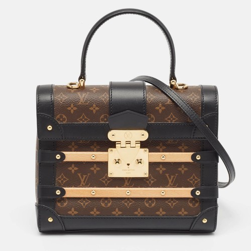LOUIS VUITTON（LV） Borsa Louis Vuitton nera monogramma tela trianon manico superiore