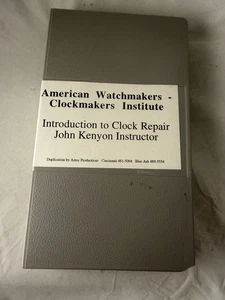 Introduction To Clock Repair John Kenyon American Watchmakers Clockmakers VHS - Picture 1 of 2