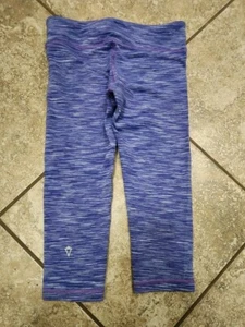 Ivivva Lululemon Pants Capri Bottoms Girls Size 7 Athletic Gym Purple - Picture 1 of 2