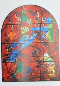 Marc Chagall 2 Lithographs Jerusalem Windows Tribes Of Israel Zebulan 1988 - Bild 1 von 2