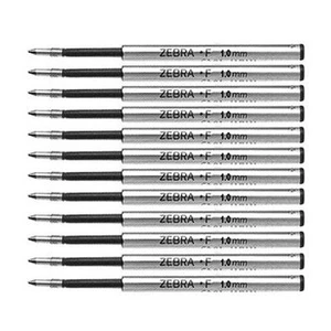 Recarga de bolígrafo Zebra F 1,0 mm o 0,7 mm - F-301, F-701, Expandz - Paquete de 12 - Imagen 1 de 4