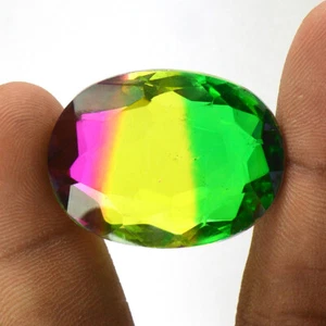 74.60 Ct Multi-Color Tourmaline Oval Cut Shape Loose Gemstone - Picture 1 of 4