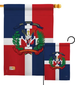 Dominikanische Republik Garten Flagge regional klein Deko Geschenk Hof Haus Banner - Bild 1 von 13