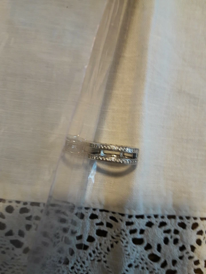 Pandora originale Anello Doppio Cuori e Pietre scintillanti,n.52/16,5 mm/Argento - Immagine 1 di 4