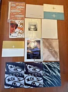 Lot of 12!  Lincoln and Mercury brochures 1950's-2000 - Picture 1 of 23