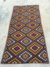 6161 Aubusson Rug Handwoven Floral Needlepoint Wool Kilim Rug Afghan Rug 6x3